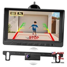 1080P Backup Camera with Backup Sensors Parking Distance Control PDC System,