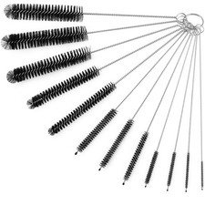 Straw Cleaner Brushes Sets, 12 Pieces 8.2 Inch Botthle Cleaning Brush and Nyl...