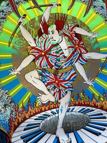 Emek 1998 The Prodigy Concert Poster State Theatre, Detroit, MI 24" x 34" Signed - Picture 4 of 8