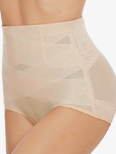 Women’s Beige High-Waisted Shapewear Size L Waist & Abdomen Compression