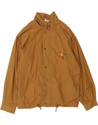 STRATOS Mens Bomber Jacket UK 40 Large Brown Polyester LO10