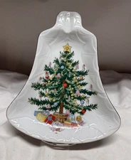 Lefton, Japan, #1207, Xmas Bell Shaped Relish, Candy Dish