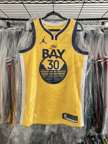 NWT Stephen Curry Golden State Warriors 20-21 Statement Swingman Sz Medium 44 - 第 1/2 張圖片