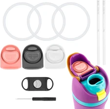 10Pcs Water Bottle Replacement Parts Compatible with Owala Freesip, Bpa-Free Wat