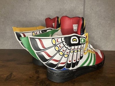 adidas Jeremy Scott JS Totem Leather Wings Sneakers Size 28cm US10