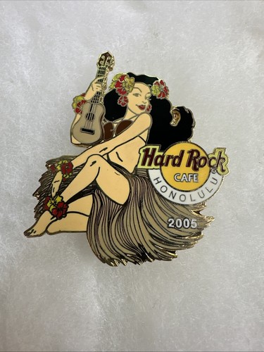 Hard Rock Cafe Pin Honolulu Hawaii 2005 Sexy Ukulele Girl Limited Edition 300