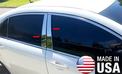 TYGER For 08-2012 Chevrolet Malibu 4PC Stainless Steel Chrome Pillar Post Trim