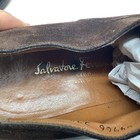 VTG MENS  SALVATORE FERRAGAMO SUEDE DARK BROWN SHOES SIZE 9 D — photo 8