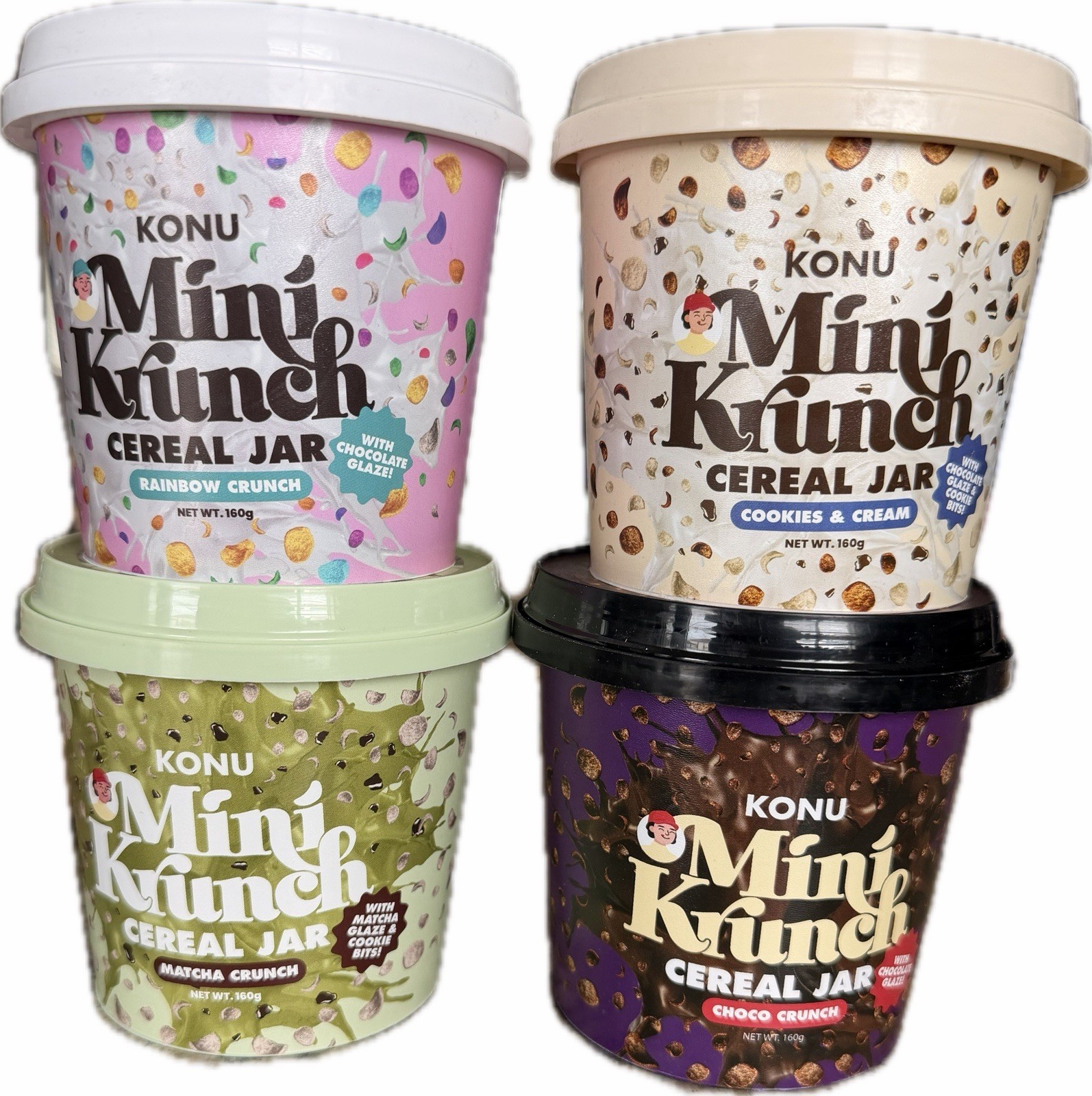 Konu Krunch Cereal  4 Assorted flavors