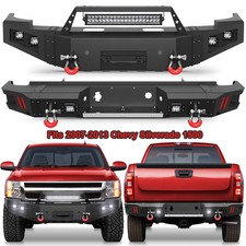 Front Or Rear Bumper For 2007-2013 Silverado 1500 With Sensor Holes Winch Lights Front Or Rear Bumper For 2007-2013 Silverado 1500 With Sensor Holes Winch Lights
