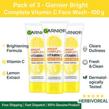Garnier Vitamin C Face Wash 100g x3 | Bright ...