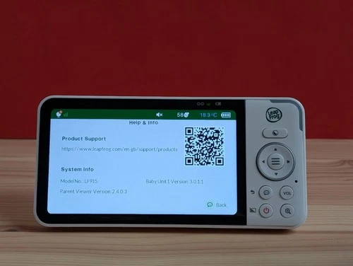 LeapFrog LF915HD Video Baby Monitor parent unit (screen) only - NO CAMERA/CABLE - Picture 16 of 17