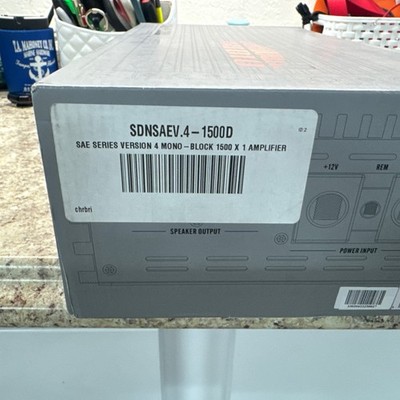 Sundown Audio SAEv4-1500D 1500w RMS Mono Amplifier 1-Ohm Amp SAEv4-1500.1D