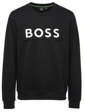 HUGO BOSS Sandwich-logo sweatshirt in stretch cotton SIZE M