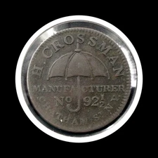 HT-244 1837 Hard Times Token - H. Crossman - New York (57860)