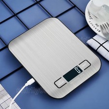 Bilancia da cucina digitale acciaio inox display LCD 10kg 1g bilancia elettronica USB