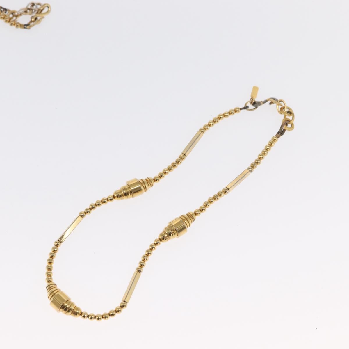 SAINT LAURENT Necklace metal 2 Set Gold Auth bs32833 thumbnail 15