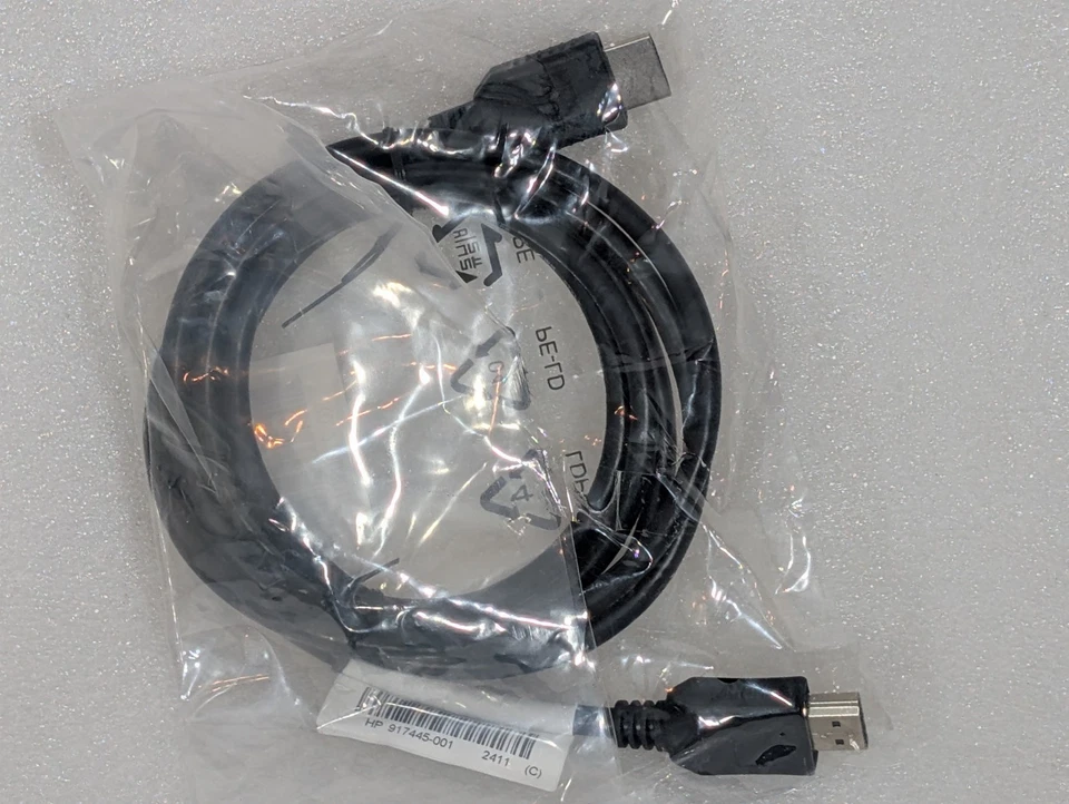 Лот из 200 x HP R032100H01473 HP 917445-002 HDMI 1.4 штекер на штекер кабель, 6 футов - Изображение 2 из 4