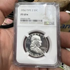 1956 Type 2 Franklin Half Dollar PF69* TOP POP Coin!!!! Rare PF69 With A Star ⭐️