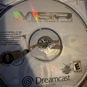 Sega Dreamcast Metropolis Street Racer MSR COMPLETE & TESTED