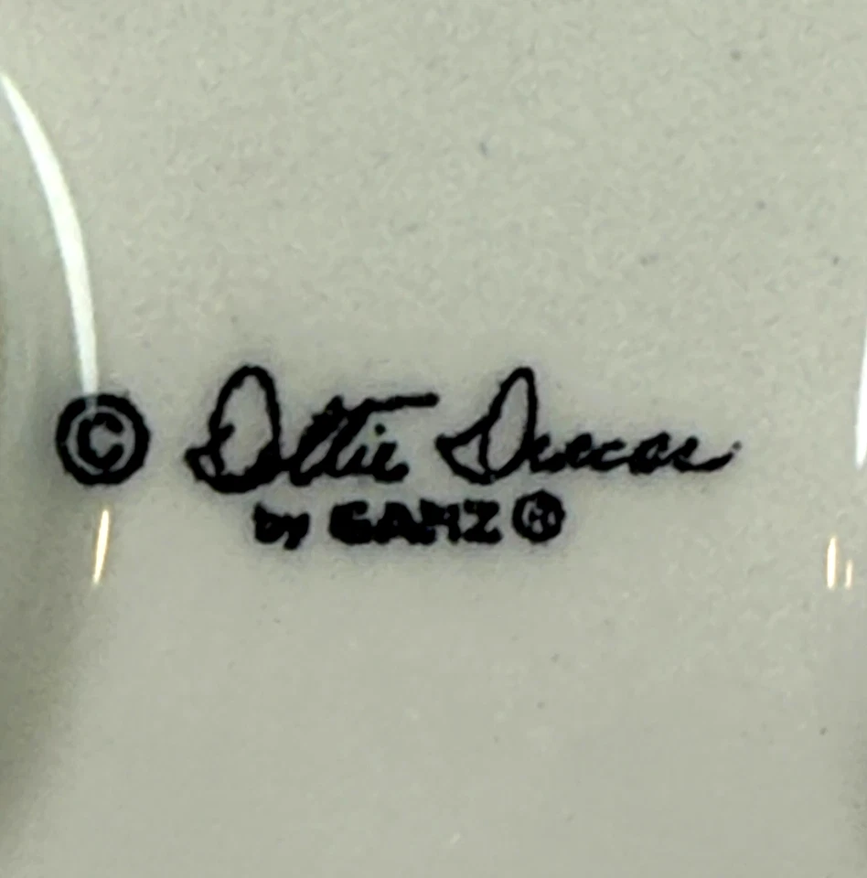 Figura de perro de cerámica colorida Dottie Dracos de Ganz - Arte popular pintado a mano Foto 2 de 4