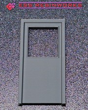 1:24 G SCALE GARAGE DIORAMA STEEL MAN DOOR with HARDWARE - ESS RESINWORKS