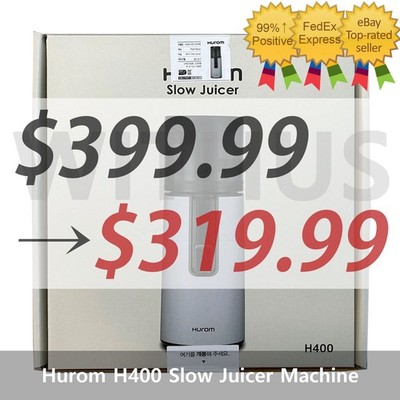 [CLEARANCE]Hurom H400 Simply Slow Juicer Fresh Extractor Squeezer-Titanium Gray
