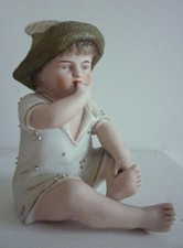 ANTIQUE  VICTORIAN  GERMAN HEUBACH BISQUE PIANO BABY