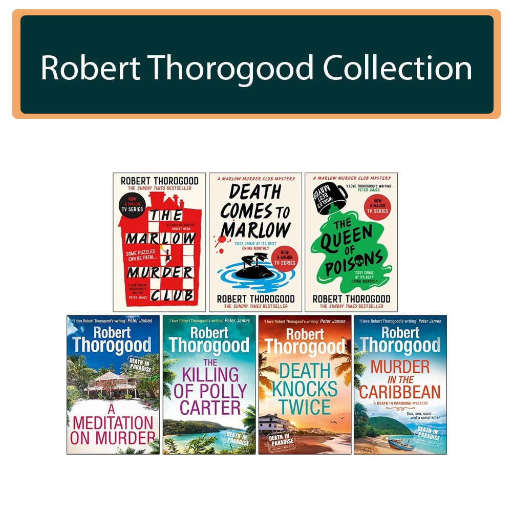 Robert Thorogood Collection 7 Books Set Death Knocks Twice, Queen of Poisons