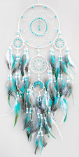 Large Dream Catchers,Boho Handmade Woven Turquoise Dream Catcher Wall Hanging Or