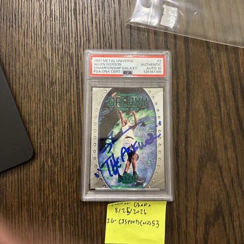 Allen Iverson #2 1997 Metal Universe Championship Galaxy card