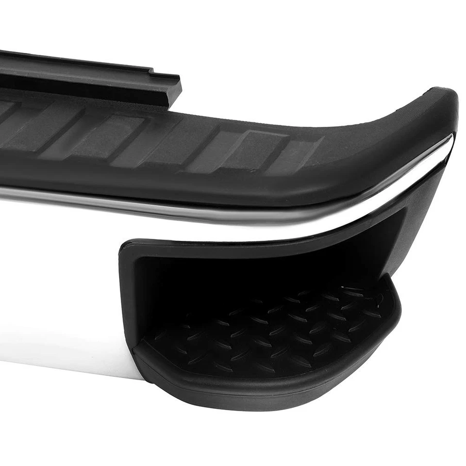  Steel Rear Step Bumper, Chrome Back Bumper Chevy Silverado for GMC Sierra 1500 - Image 3 of 4