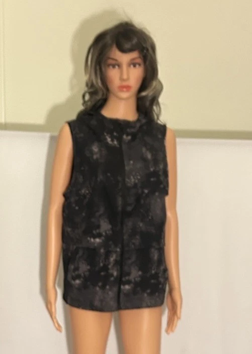 Nanette Lepore Mujer Cremallera Completa Sudadera con Capucha Chaleco Chaqueta Bolsillos Talla Mediana Nuevo sin Etiquetas Foto 2 de 4