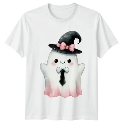 Süßes rosa Kokette Geist Damen T-Shirt Halloween Geschenk für Sie