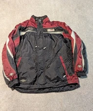 Choko Design Jacket Mens 2XL Black Red Trail Star Snowmobile Racing Coat 