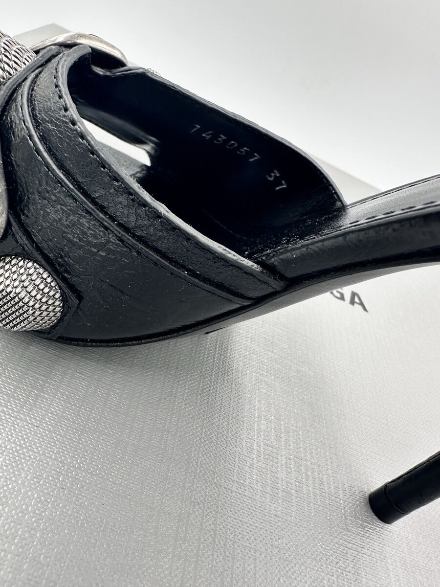 New! Balenciaga 'Cagole' Slingback Stiletto Sandals 7 US 37 New! Balenciaga 'Cagole' Slingback Stiletto Sandals 7 US 37