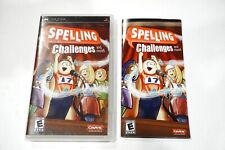 Spelling Challenges and More (Sony PSP, 2007) Complete Tested WORKS GREAT!