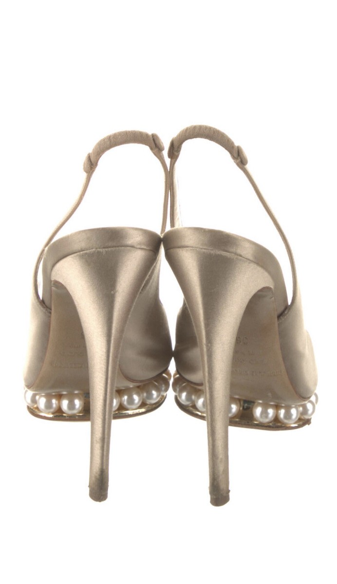 nicholas kirkwood 36 Pearl Platform Open Toe Beige High nicholas kirkwood 36 Pearl Platform Open Toe Beige High