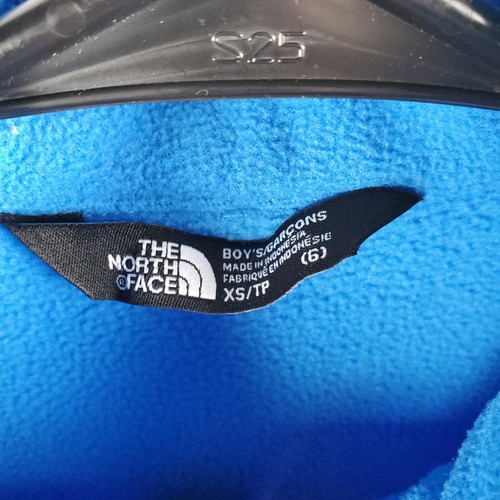 The North Face Jacket Boys XS 6 Blue Fleece Full Zip Outerwear Logo Outdoor - Picture 7 of 9