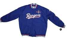 Texas Rangers JH Design 2023 World Series Champion Snap Button Blue Coat Men 3XL