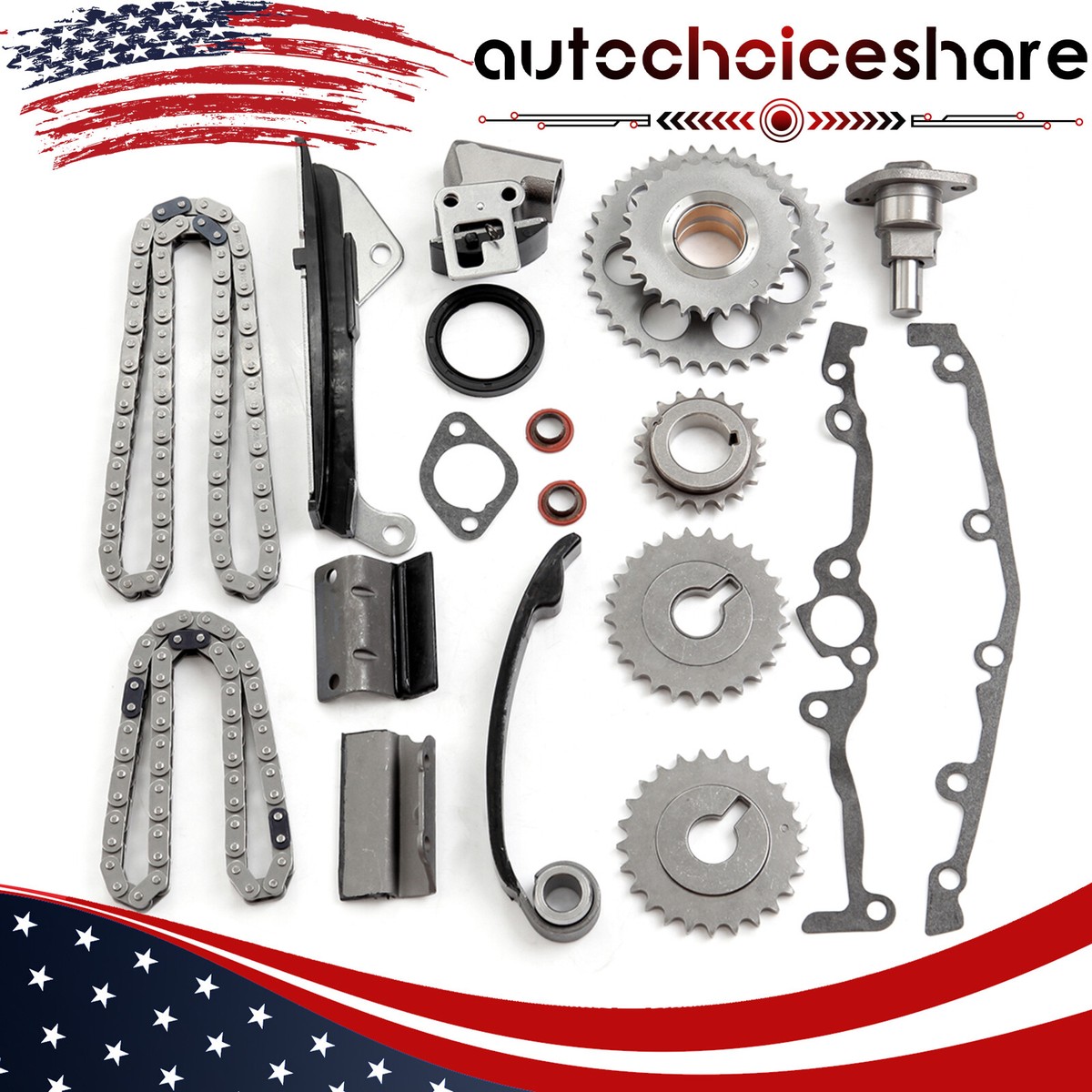 Engine Timing Chain Kit For 91-99 For Nissan Sentra 1.6L