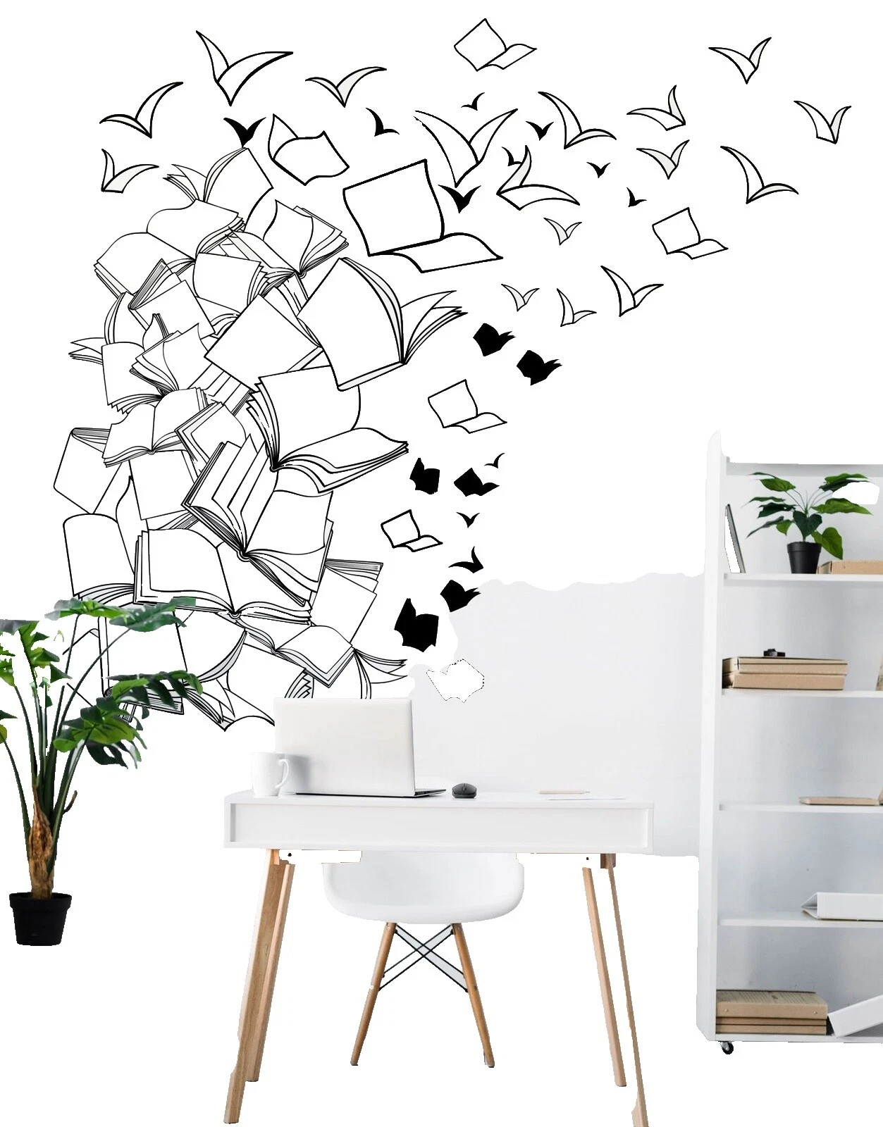 Cuarto de baño decoración Negro Arte Vinilo Calcomanías y