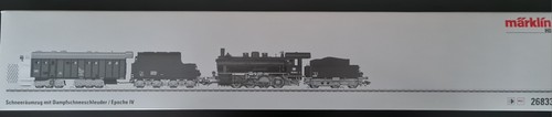 Märklin HO Lokomotiven-Set Art. 26833 ("Schneeräumzug mit Dampfschneeschleuder") | Zustand: Neu