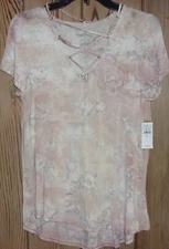 American Eagle Outfitters Short Sleeve Top BEIGE Size: Large NWT $30