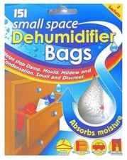 Image of Moisture Absorber Dehumidifier Bags for Small Spaces Cupboards Cars and Drawers