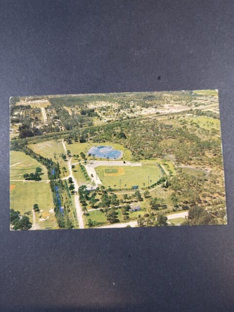 Postcard Vero Beach Florida Aerial View Holman Stadium Unposted 1587 Postcard Vero Beach Florida Aerial View Holman Stadium Unposted 1587