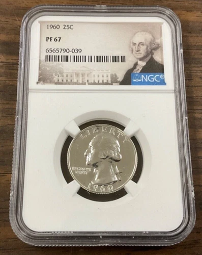 1960 Proof Washington Quarter NGC Graded PF 67