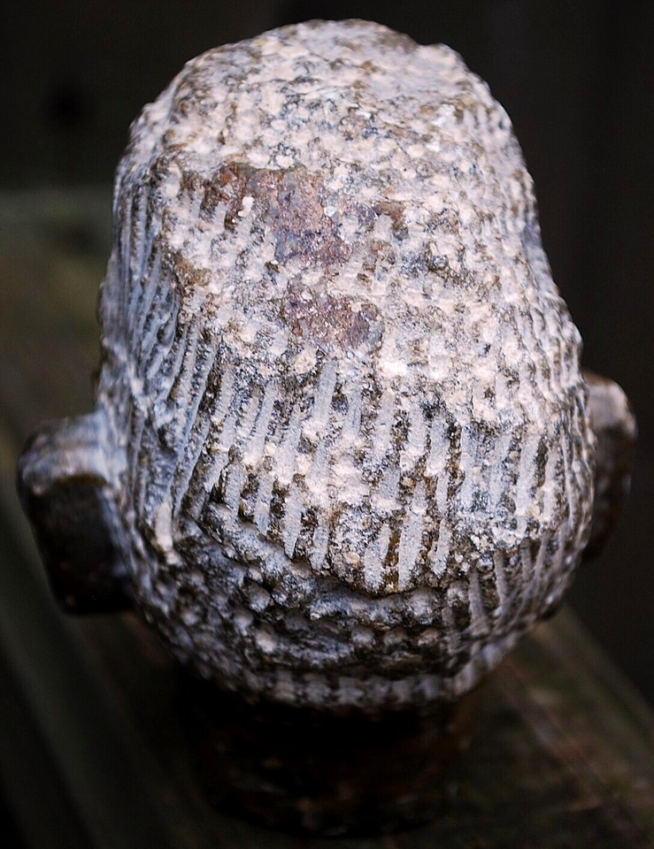 Vtg HAND CARVED African Man SERPENTINE STONE Head Sculpture Bust Shona