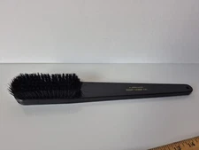 Vtg Long Handle Clothing Shoe Brush Horn Valet Dailey Casket Co. Advertising