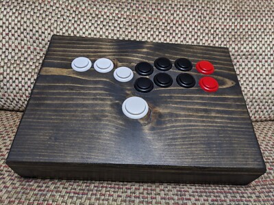 Solid Wood Handcrafted CUSTOM HITBOX - LEVERLESS - PC - Raspberry